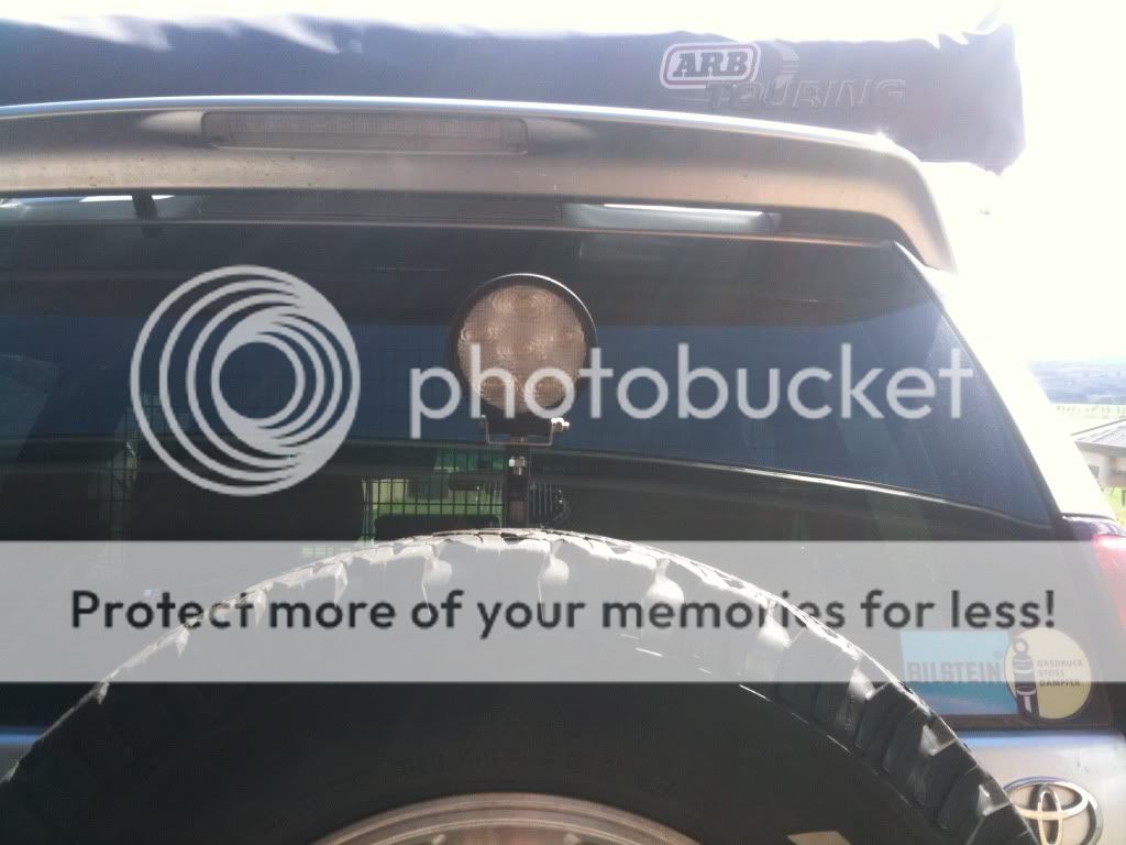 Rear work/spot light install Toyota Prado How To's, Technical